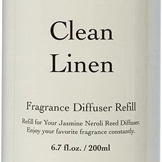 Cocorrína Clean Linen Scented Reed Diffuser Oil with 8 Sticks Fragrance for Bedroom, Bathroom, Oil Diffuser, Home Décor, 6.7 fl oz. (200 ml)