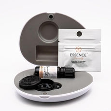 Essence Pearl Travel Case - Wearable Aromatherapy Kit with Nasal Diffuser Rings, Soaking Bay, and 5mL Essential Oil – Portable Wellness Gift Set for On?The?Go Self Care