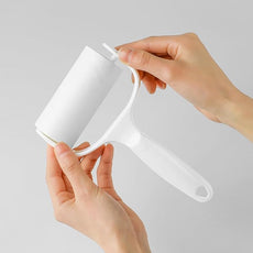 Flat Surface Lint Roller for Pet Hair Extra Sticky Lint Remover for Couch Clothes Furniture Pool Table Felt Lint Roller 1 T Handle with 4 Sticky Rolls (Daisy White)