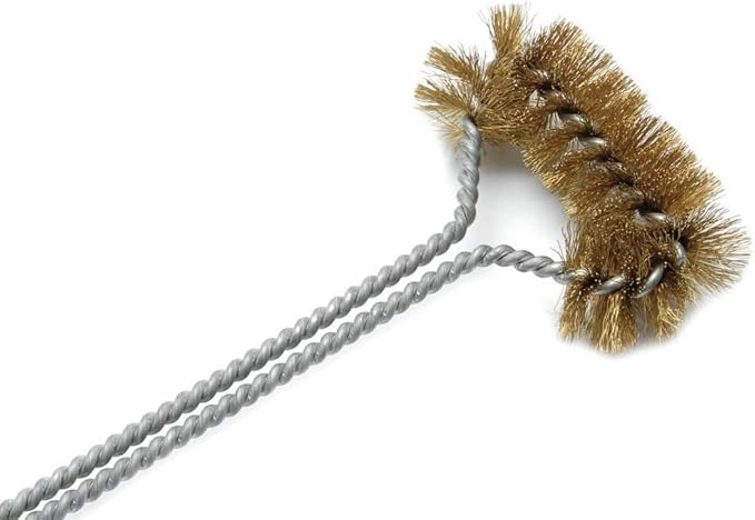 Deep Fryer Basket Cleaning Brush – High-Temp Commercial Kitchen Tool - Heavy Duty Brass Bristles - Heat Resistant to 750F for Food Debris - Deep Fryer Cleaner - Made in USA by FryOilSaver Co. B51C