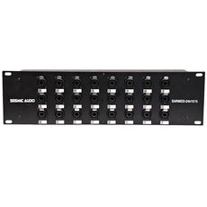 Seismic Audio - SARMSS-24x1515 - 24 Channel XLR TRS Combo Splitter Snake Cable - two 15' XLR trunks Rack Mount
