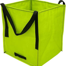 DURASACK Heavy Duty Storage Tote Bag 22-Gallon Rugged Woven Polypropylene Moving Bag, Reusable Self-Standing Design, Holds up to 500 Pounds, Single, Lime Green