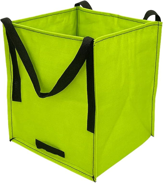 DURASACK Heavy Duty Storage Tote Bag 22-Gallon Rugged Woven Polypropylene Moving Bag, Reusable Self-Standing Design, Holds up to 500 Pounds, Single, Lime Green