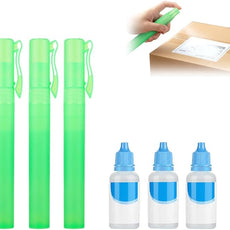 Privacy Cover Spray,10ML white-out liquid correction Privacy Spray Pen,Thermal Paper Privacy Eraser For Documents, Labels, Packages, Shipping Addresses,Privacy Protection (3PC Pen and liquid)