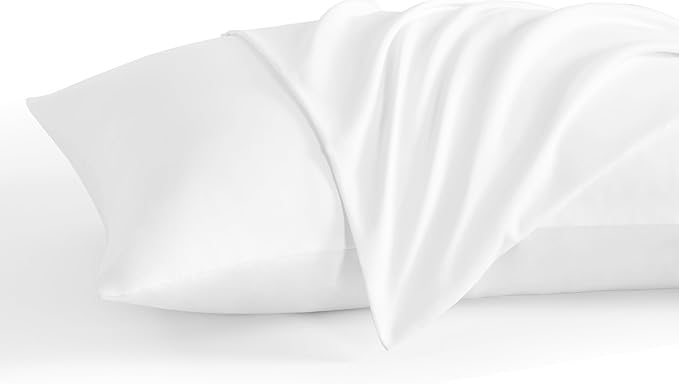 NTBAY Toddler Pillow Cases Set of 2, 2 Pack Brushed Microfiber 14x20 Pillow Cases, Soft, Wrinkle, Fade, Stain Resistant White Pillow Cases with Envelope Closure, 14x20 Inches, White
