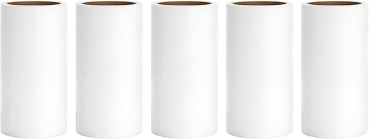 4 inch Lint Roller Refills for Evercare PetLovers Muji IKEA Bastis 4 inch Sticky Rollers for Pet Hair Extra Sticky 60 Sheets per Refill 5 Pack Total 300 Sheets (Inside Diameter 1-1/2 inch)