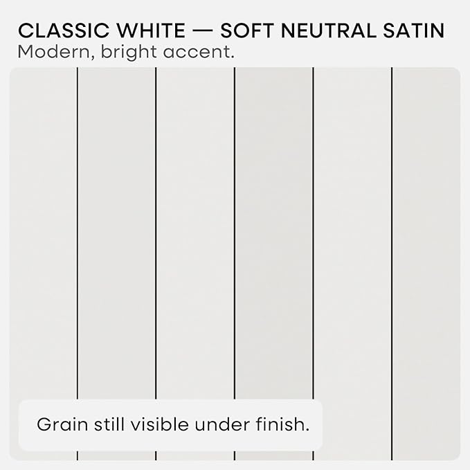 Homeforia White Floating Shelves 24 inch, High End Solid Real Wood 24inch Bathroom Floating Shelf for Wall Mounted, White Wooden 24in Floating Shelves, Heavy Duty Bracket, 24 X 6.5 X 1.75 in, Set of 3