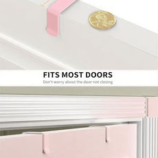 Moforoco Pink 9-Tier Over The Door Pantry Organizer, Pantry Organization and Storage, Black Hanging Basket Wall Spice Rack Seasoning Shelves