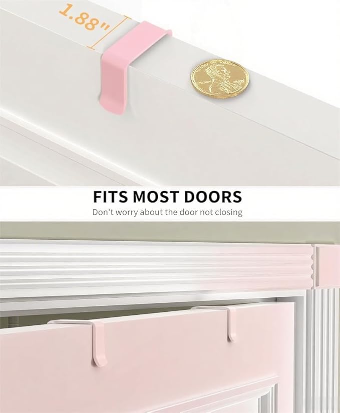 Moforoco Pink 9-Tier Over The Door Pantry Organizer, Pantry Organization and Storage, Black Hanging Basket Wall Spice Rack Seasoning Shelves