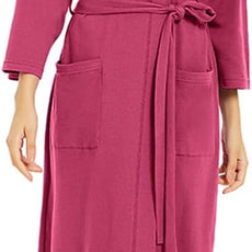 U2SKIIN Womens Robes, 100% Cotton Lightweight Robes 3/4 Sleeves Kimono Knit Soft Loungewear Short Bathrobe