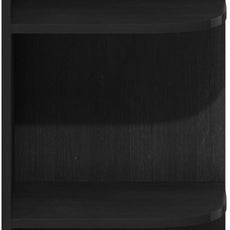 Furinno PASIR Book Shelf, 3-Tier Corner Bookshelf, Open Shelves Bookcase 9.3 x 12 x 31.5, for Living Room, Bedroom, Home Office, Blackwood