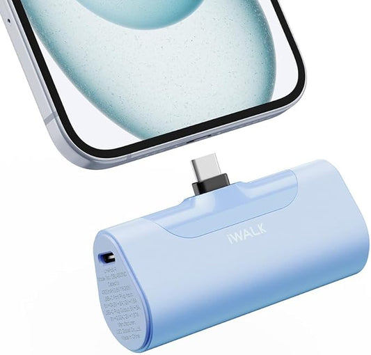 iWALK Portable Charger for iPhone 17/16/15 USB-C Small Power Bank 20W 4,500mAh Fast Charging Battery Pack Compatible with iPhone 15/16/17 Plus/17 Pro/17 Pro Max, Samsung Galaxy S25/S24/S23 Android