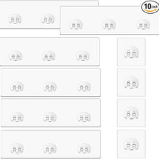 10 PCS Shower Caddy Adhesive Replacement Shower Shelves Adhesive Strip Pad Organizer Sticker Replacement Bathroom Heavy Duty Wall Mount Strong Sticky No Drilling Strong Transparent