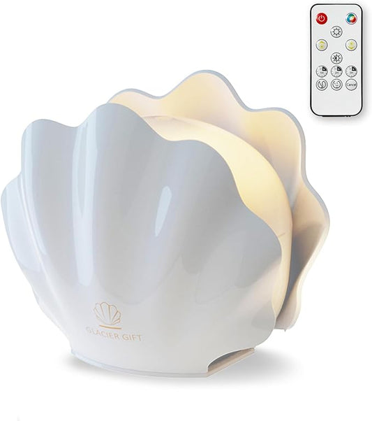 Essential Oil Diffuser 260ML, Shell Aroma Diffuser with Remote Control, 7 Colors LED Night Light for Bedroom Home Relaxation