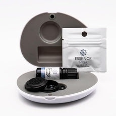 Essence Pearl Travel Case - Wearable Aromatherapy Kit with Nasal Diffuser Rings, Soaking Bay, and 5mL Essential Oil – Portable Wellness Gift Set for On?The?Go Self Care