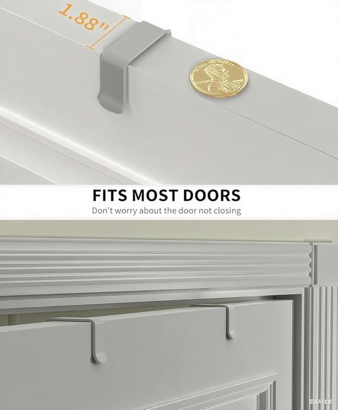 Moforoco Grey 9-Tier Over The Door Pantry Organizer, Pantry Organization and Storage, Black Hanging Basket Wall Spice Rack Seasoning Shelves