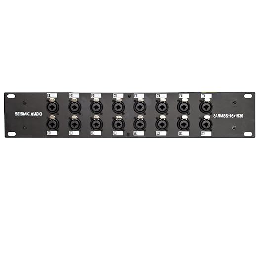 Seismic Audio - SARMSS-16x1530 - 16 Channel XLR TRS Combo Splitter Snake Cable - 15'and 30' XLR trunks