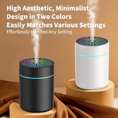180ml Portable Small Humidifier with Colorful LED Night Light, USB Personal Desktop Humidifier for Car Home Office Travel, Auto Shut-Off, 2 Mist Modes, Super Quiet