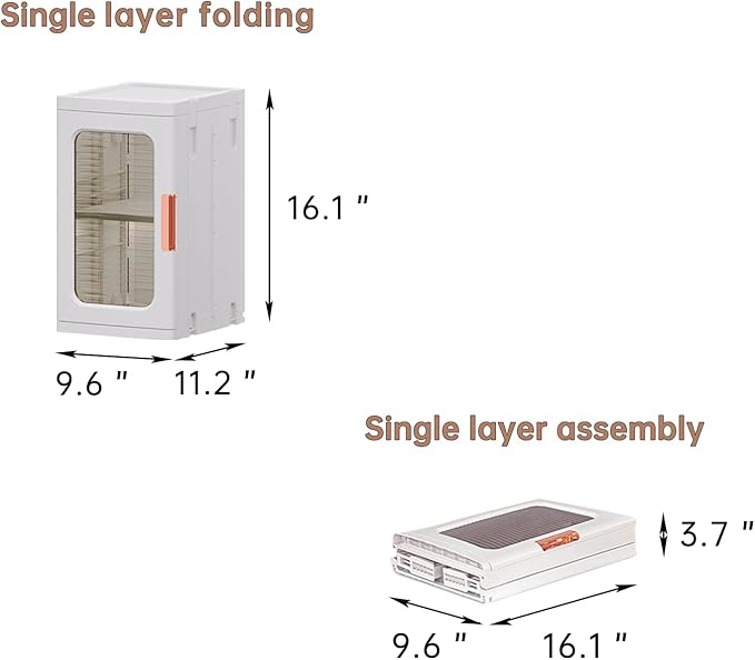 Mini Storage Cabinet with Doors and Shelves Countertop Cabinet Bathroom Storage Kitchen Cabinet with Adjustable Shelf Cabinet Organizer Toilet Paper Linen Closet 1 Layer(White)