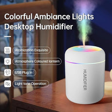180ml Portable Small Humidifier with Colorful LED Night Light, USB Personal Desktop Humidifier for Car Home Office Travel, Auto Shut-Off, 2 Mist Modes, Super Quiet