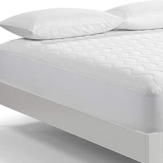 Serta Air Dry Basic Comfort Performance Fabric Quilted Mattress Pad, Cooling and Breathable Mattress Cover, Moisture Wicking Protection with 15
