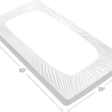 Twin XL Mattress Topper Pad Protector Quilted Waterproof, Absorbent Twin Extra Long Mattress Topper Cover for College Dorm Room Essentials for Girls,Deep Pocket Stretches up to 16 Inch