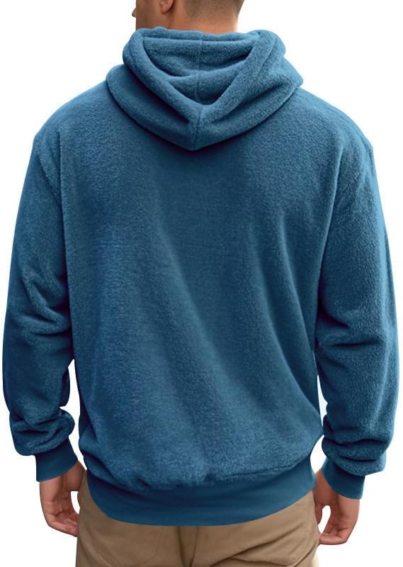 Men's Oversized Winter Soft Casual Sweatshirt with Double Sided Brushed Interior Cozy Gift for Holiday Season