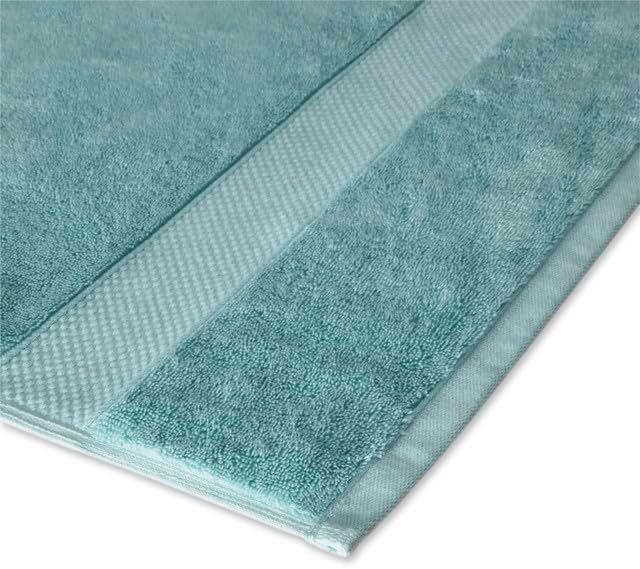 Maisonette Loft 100% Egyptian Cotton Turkish Bath Sheets - Soft, Absorbent Oversized Bathroom Towels - Ideal Quick Dry Extra Large Luxury Towel Set for Shower - (35" x 70", 2 Pack) - Turquoise