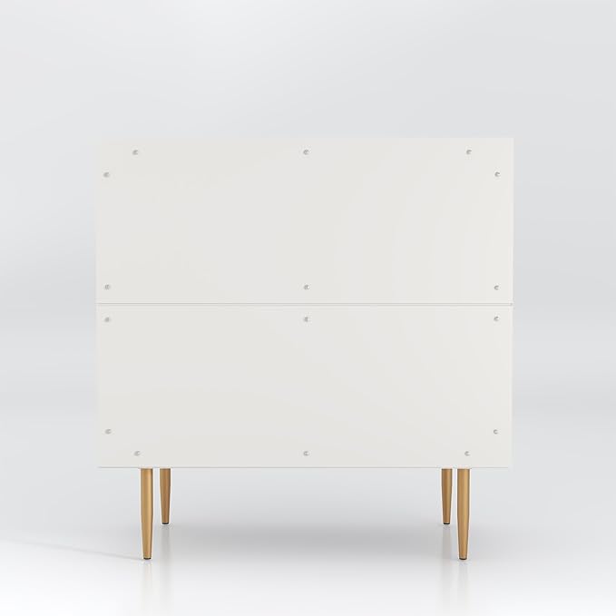 32" Sideboard Buffet Cabinet with Storage,Modern Accent Cabinet with 2 Door and Removable Shelves,Credenza Buffet Table for Living Room,Dinning Room,Entryway,White