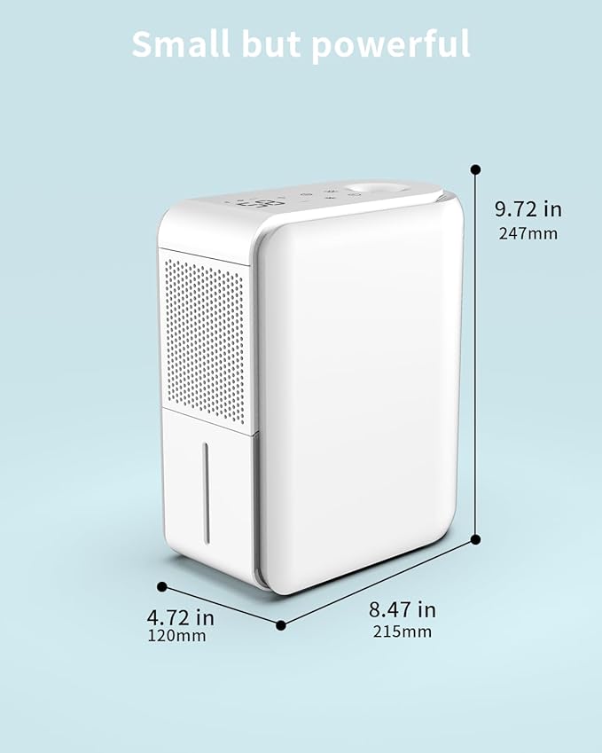 3 in 1 Dehumidifier, Humidifier & Air Filtration & aroma diffuser combo - 39Oz, Auto Humidity Control,Quiet, 27db，multifuctional colorful mist,for Bedroom/bathroom/home/basement/RV(350 sq.ft)