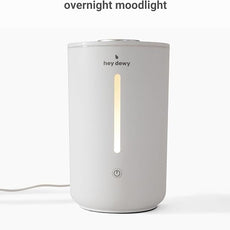 Hey Dewy Wellness Humidifier - for home, office, bathroom spa, or bedroom, with cool utrasonic mist hydration (Slate)