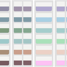 360 Pcs Sticky Index Tabs, Colored Book Sticky Tabs for Notebooks, Repositionable Page Tabs for Notebooks File Classification,12 Colors (1 Inch, 1.8×1 Inch)