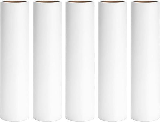 9.45 inch Large Lint Roller Refills for 9.4'' - 9.5'' Wide Lint Rollers for Pet Hair Extra Sticky Floor Lint Remover Refill 60 Sheets per Roll 5 Pack Total 300 Sheets