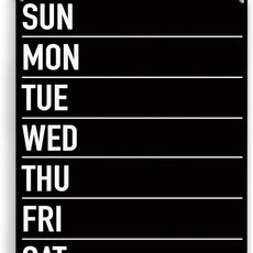 YCYD menu board for kitchen, Sun Mon Tue Wed Thu Fri Sat Wood Sign Rustic Menu Chalkboard Wooden Hanging Plaque for Home Dining Room Wall Art Decoration 8 x 10 Inches Present