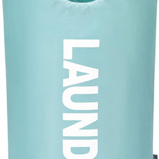 DOKEHOM 125L X-Large Collapsible Washing Laundry Basket Bag (7 Colors) for Bedroom, Fabric (Light Blue, XL)