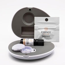 Essence Pearl Travel Case - Wearable Aromatherapy Kit with Nasal Diffuser Rings, Soaking Bay, and 5mL Essential Oil – Portable Wellness Gift Set for On?The?Go Self Care