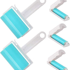 Lint Roller 5 Pack, Reusable Washable Lint Roller Sticky Gel Lint Remover Pet Hair Remover Cleaner for Clothes, Travel Essentials Household Use, Include Large Small Size