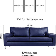 Wieco Art Canvas Wall Art 3 Piece Henri Mattise Art Abstract Colorful Matisse Posters Canvas Prints for Wall and Home Office Decorations