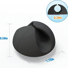 12 Pack Cable Clips, Znben Cord Organizer Holder Adhesive Cable Management Charger Wire Holder Clips for Desk, Home, Office, Car, Cubicle, Nightstand Black