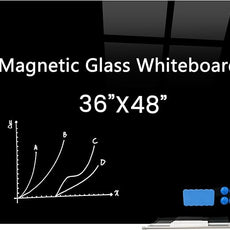 Magnetic Glass Black Board 48