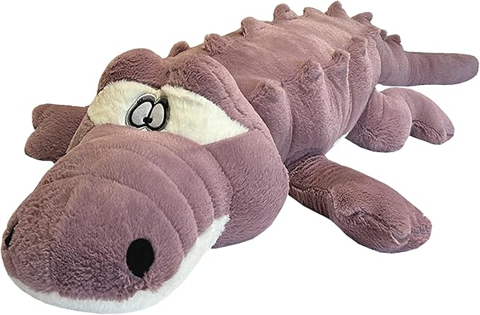 Hofun4U Alligator Plush Pillow, 46 inch Alligator Stuffed Animal, Home Decor Christmas Valentine’s Birthday Gift for Boys Girls Adults Kids (Purple)
