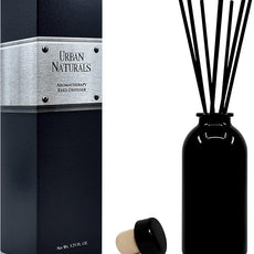 Urban Naturals Lavender Fields Oil Essential Oil Reed Diffuser Set with Real Lavender Stems! French Blossoms, Geranium & Clary Sage | #1 Gift Idea for Aromatherapy & Stress Relief | Vegan | USA Made