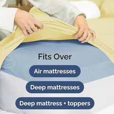 Extra Deep Pocket Queen Sheet Set - 4 Piece Breathable & Cooling Bed Sheets - Hotel Luxury Sheet Set - Ultra Soft, Wrinkle Free & Comfy - Easily Fits Extra Deep Mattresses - Deep Pocket Yellow Sheets