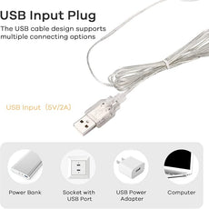 Consciot LED Vanity Lights for Mirror, Hollywood Style Strip, Adjustable Color & Brightness, USB Cable, Dimmable Makeup Stick on Table Dressing Room, White