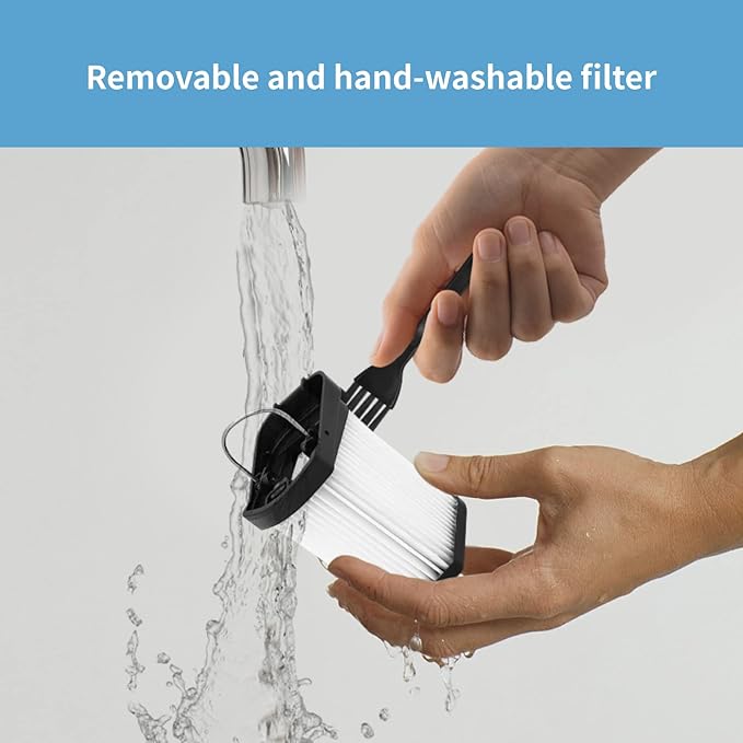 4 Pack Replacement Fabric Filter Compatible with Shark Cordless Handheld Vacuum WV410PR WV410CO WV401BL WV401PK WV403BR WV410BL WV410GN WV410TL, Compare to Part XFFWV400