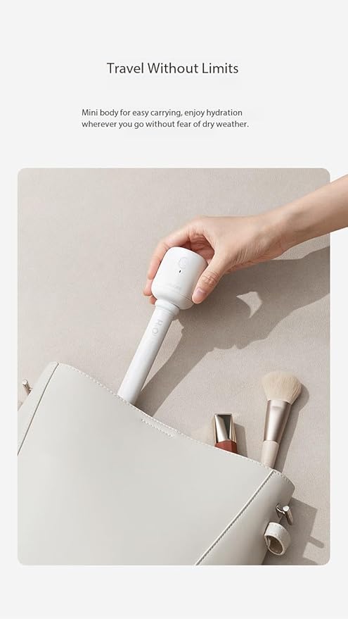 Portable mini humidifier stick, apply to all cup, water bottle, ultra quiet & delicate mist for bedroom, office desk, travel, car, convenient and efficient