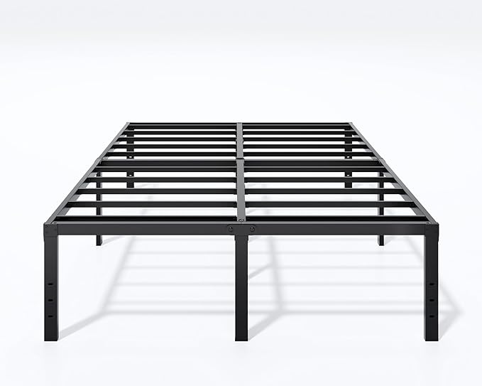 Metal Bed Frame Full Size - 18 Inch Heavy-Duty Full Platform Bed Frame No Box Spring Needed, Easy Assembly, Noise-Free, Sturdy Mattress Foundation, Underbed Storage Space
