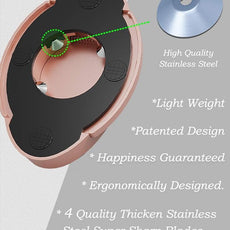 Forge Quality Compact Vertical Lever Corkscrew Wine Opener with Foil Cutter. 3 Seconds to Open a Bottle of Wine. Pink.