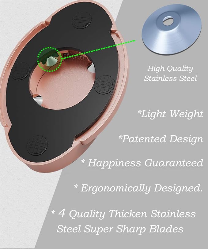 Forge Quality Compact Vertical Lever Corkscrew Wine Opener with Foil Cutter. 3 Seconds to Open a Bottle of Wine. Pink.