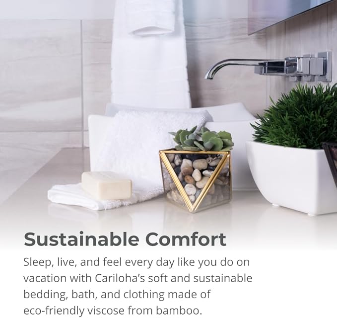 Cariloha Bath Towel | Onyx |28"x54" | Turkish Cotton & Viscose Material Blend | Extra Smooth, Odor Resistant and Highly Absorbent